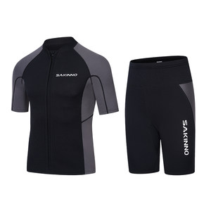 
Summer diving suits for men and women couples warm and quick-drying sun protection swimsuits 2mm short-sleeved pants cold-proof jellyfish wet suits