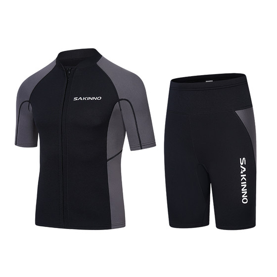 
Summer diving suits for men and women couples warm and quick-drying sun protection swimsuits 2mm short-sleeved pants cold-proof jellyfish wet suits