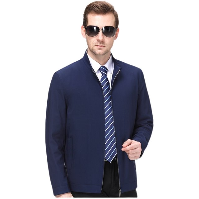 2021 new dad clothes middle-aged men's spring and autumn coat middle ...