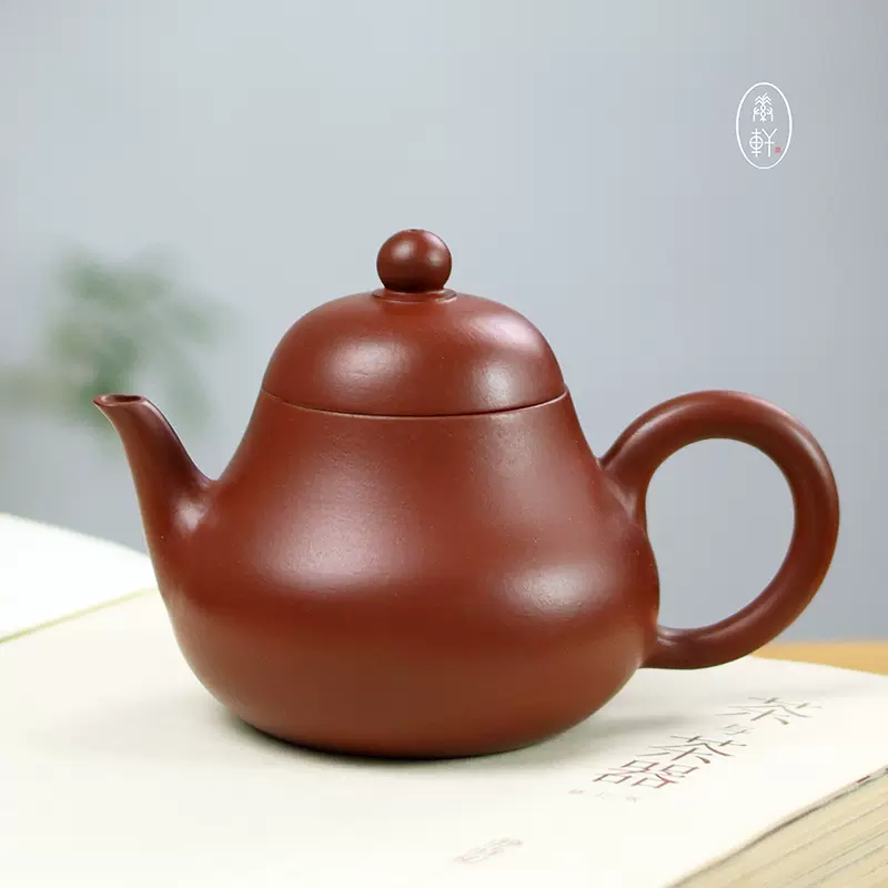卡盖潮州功夫茶纯手工手拉轻薄胎砂铫玉书煨薄锅仔红泥煮水煮茶壶 