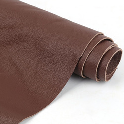 Thin Cowhide 1.2mm Brown Leather Genuine Leather Bedside Sofa Car Door Panel Handle Whole Fine Grained Cowhide