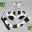 Băng đô tai mèo Calico, tai và đuôi động vật, đạo cụ cos đuôi mèo Calico, đồ dùng lolita, bộ móng vuốt động vật Đồ chơi đuôi cáo