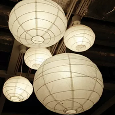 瑞格利灯笼纸灯笼 吊灯 纸灯罩 客厅卧室 Diy 直径45cm