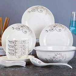 Jingdezhen Plate and Bowl Set, Ceramic Tableware, Bowl and Chopsticks Set for Family Use - Bowl and Plate Couple Set, 2 Spoons, 6 Bowls