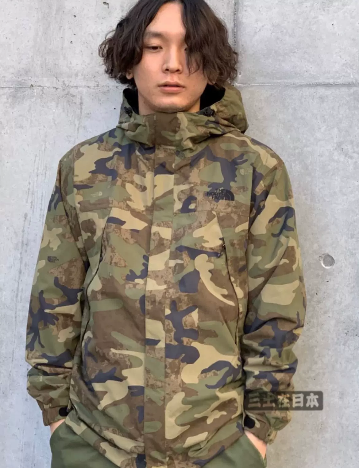 三土在日本22AW TNF日本北面Novelty Scoop Jacket 迷彩冲锋衣-Taobao