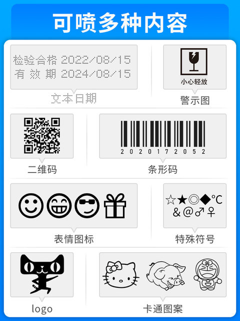 Inkjet printer small fully automatic manual coding machine logo ...