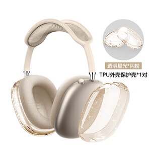 
Suitable for Airpods Max first and second generation Apple head-mounted Bluetooth headset shell TPU translucent protective cover