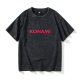 KONAMI logo T -shirt short -sleeved tide clothes female male round neck large size loose summer couple clothes on cotton