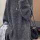 Sequin round neck pullover sweater for women in winter new lazy style versatile loose casual knitted base shirt 0.48