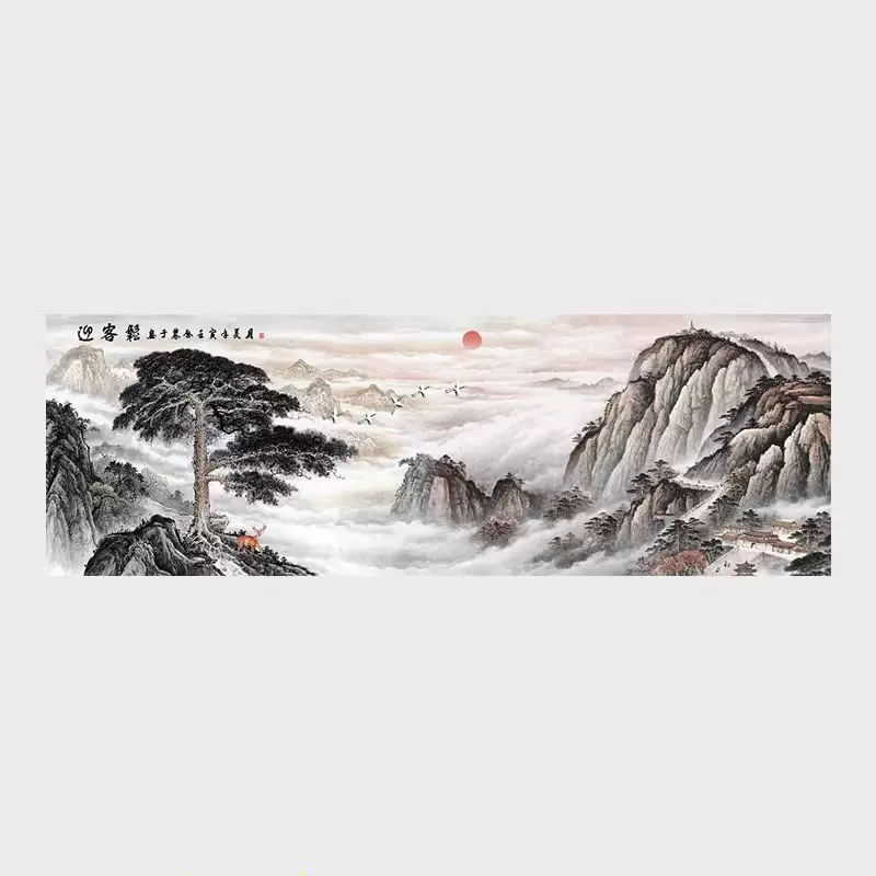 李可染牧牛图微喷复制品条幅字画名家书画原作宣纸画心未装裱包邮