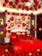 Female wedding room layout set Men's simple generous bedroom balloon bride out of the wedding hotel wedding new house decoration