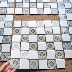Simple Crystal Glass Puzzle Mosaic Tv Background Wall Tiles Living Room Kitchen Bathroom Balcony