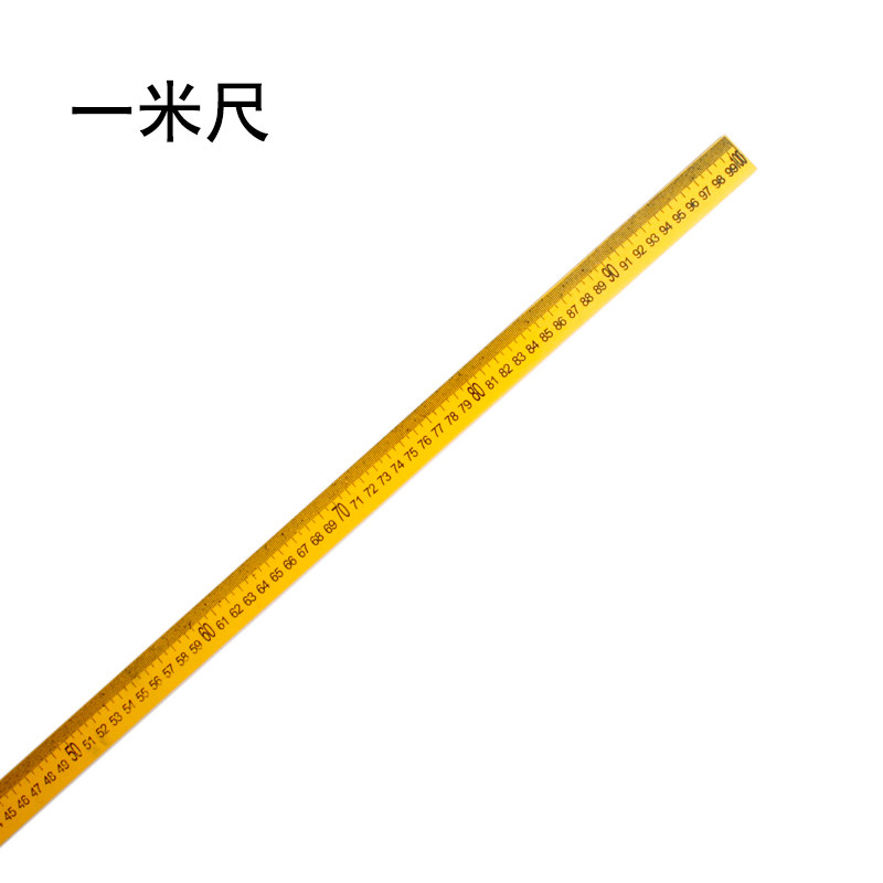 단단한 나무 눈금자 교육 그림 1 미터 눈금자 나무 눈금자 대나무 눈금자 1 미터 재봉 및 봉제 측정 눈금자 33 CM 도시 눈금자-