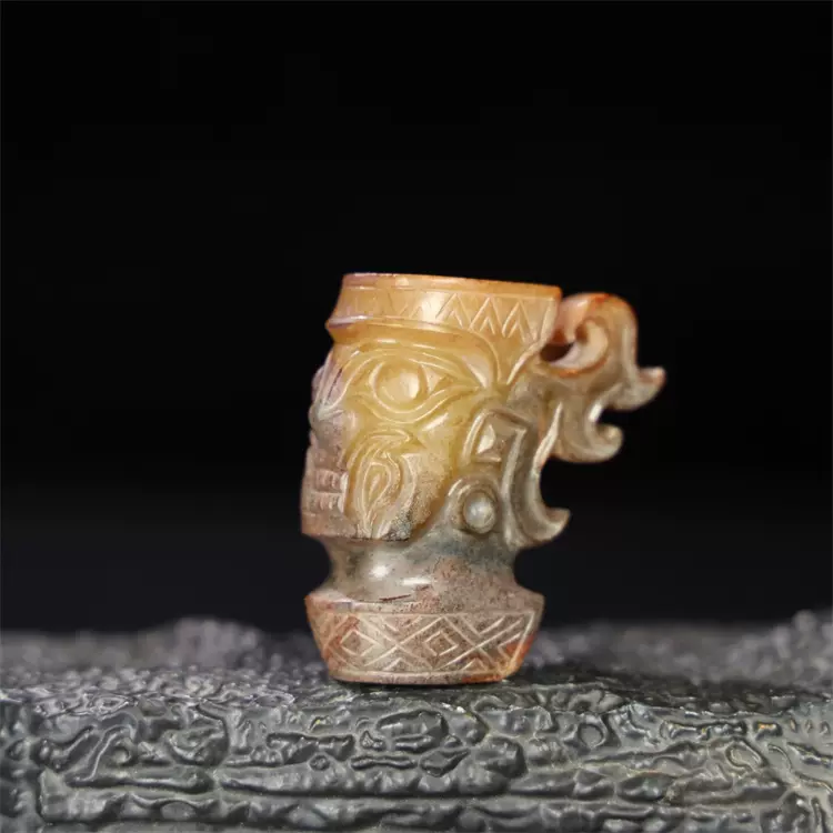 古玉老玉和田玉玉贵人小摆件