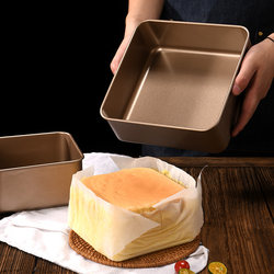 Traditional Cake Mold Baking Tray, Heightened and Deepened, 6- 8-9inch Non-Stick, Oven-Safe, Household, Removable Bottom, Square Shape