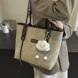 High-End Versatile Large Shoulder Bag for Women 2025 New Trendy Fashion Casual Simple Large-Capacity Commuter Tote Bag
