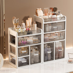 Cosmetic Storage Box, New Large-Capacity Dressing Table Desktop, High-End Dust-Proof Lipstick and Skin Care Storage Rack