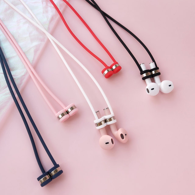 Clove Wireless Headset Silicone Anti-Lost Rope Suitable for Huawei Apple AirPods1/2 Bluetooth Headphone Chain White