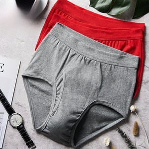 Sannan underwear Men's Summer Summer Cotton High -waisted Mid -Elderly Loose and Permanent Cotton Big Cotton Big Red Big Division Triangle