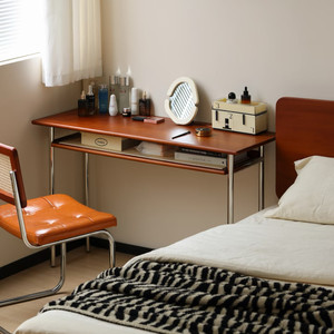 
Medieval style solid wood desk writing table study table retro home office computer table small apartment bedroom dressing table