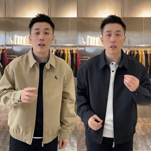 
2026 Spring Retro Light Luxury Trendy Brand Embroidered Lapel Jacket Men's Fashion Versatile Outdoor Casual Jacket