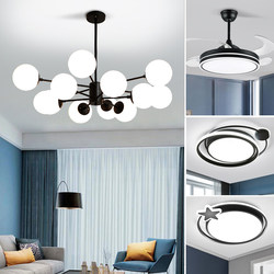 Chandelier Living Room Main Light Nordic Magic Bean Dining Room Lighting Simple Modern Elegant Lobby Lighting Combination Whole House Package