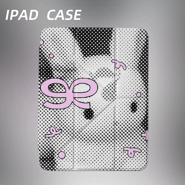 Original niche pixel rabbit iPad 9 generation 2025 new 11 generation Apple Air7Y fold anti-bend iPad shell three-fold ninth generation flat shell 11-inch Pro acrylic suitable for mini6 pen slot