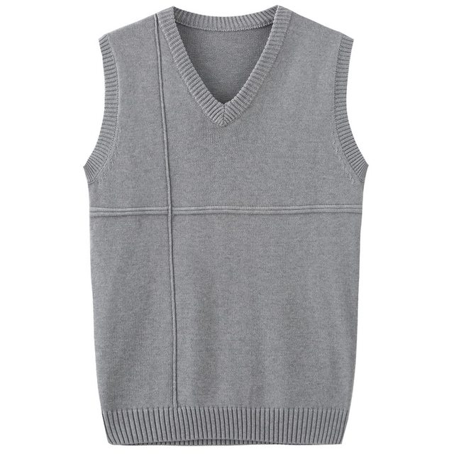 Autumn and winter men's sweater sweater casual vest gentleman V -neck ...