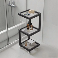 Bathroom Storage Rack, Bathroom Corner Shelf, Toilet Gap Storage Rack, Narrow Gap Corner Organizer for Washbasin