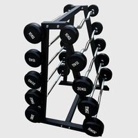 Barbell Bending Set - 15 Kg Small Gym Bar With Fixed Rack For Home Training