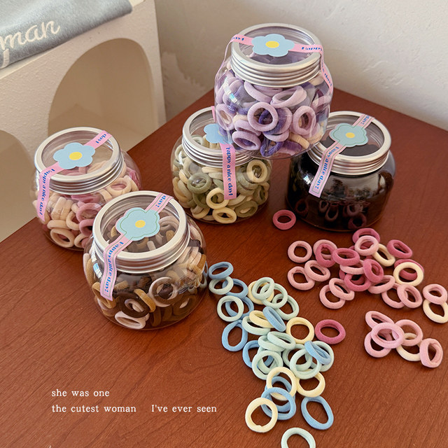 Candy color non-harming hair towel hair band for women to tie hair small rubber band children's hair rope high elasticity and durable headband leather case