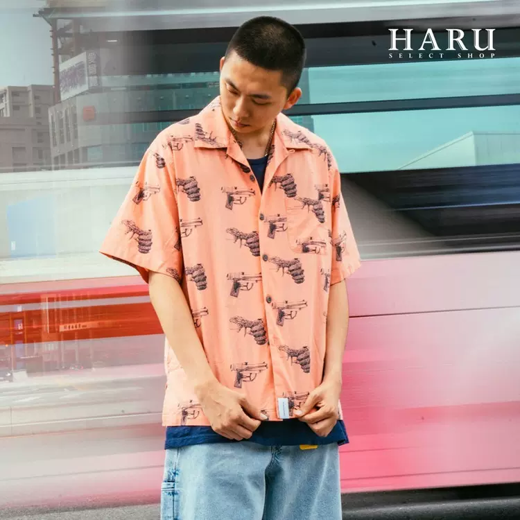 希少☆新品本物【桃☆2】☆SPLASH TEXTILE SS SHIRT スプラッシュ