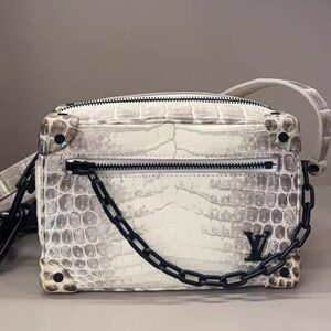 
Louis Vuitton Louis Vuitton LV Soft Trunk crocodile leather Himalayan box bag