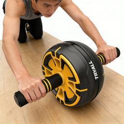 Abdominal Muscle Training Machine, Fitness Roller for Women and Men, Abdominal Muscle Training Wheel, Push-Pull Wheel, Weight Loss and Slimming Tool