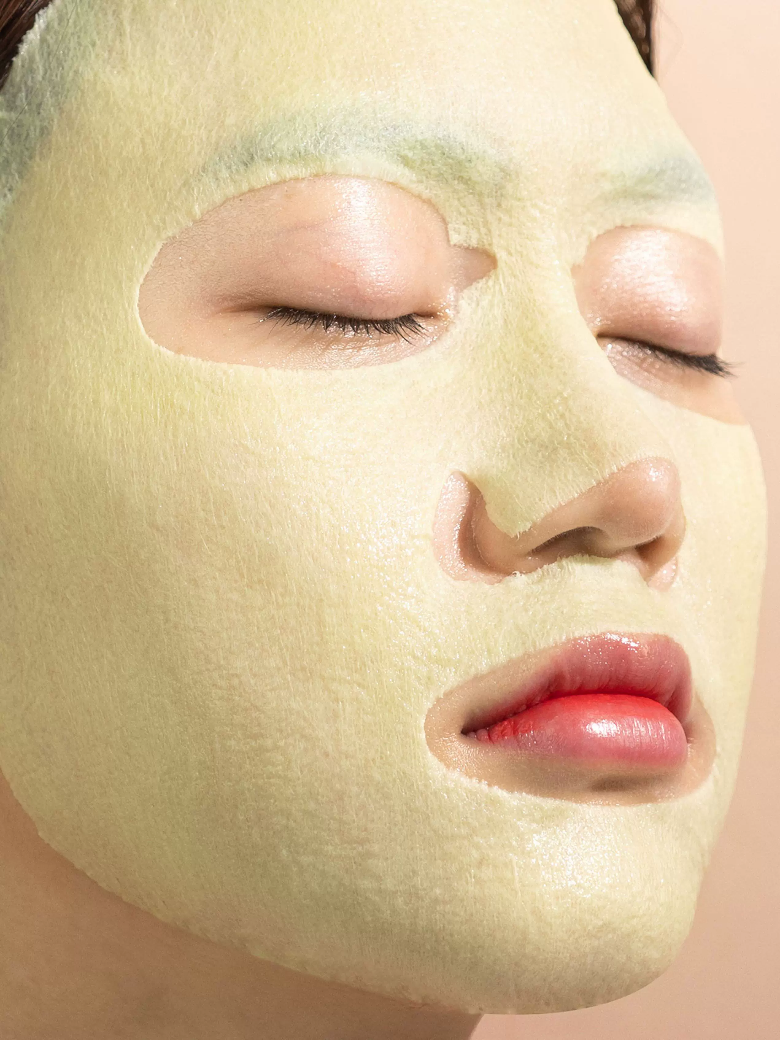 现货韩国allione奥莉吻绿豆面膜香草竹炭控油补水保湿舒缓5片