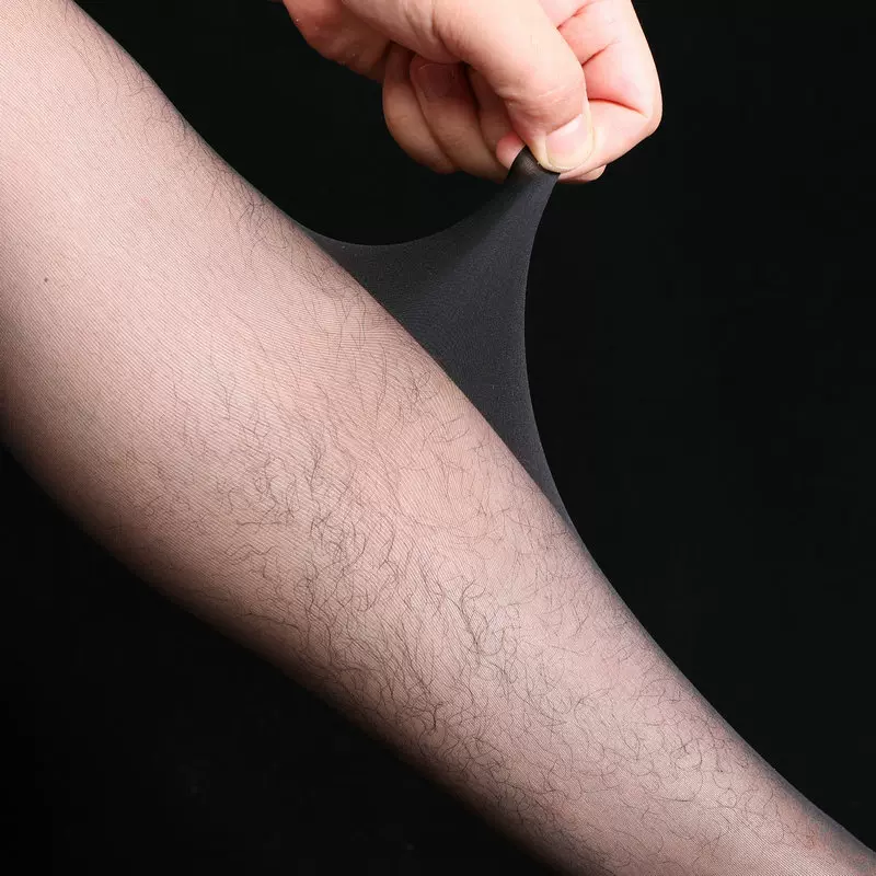 性感男士jj丝袜裤袜超薄5d天鹅绒隐形黑肉色牛奶丝男士面膜丝袜