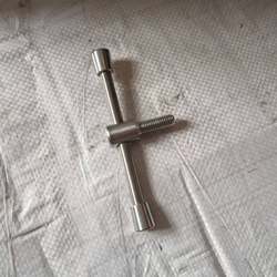 Barbell Handle, 304 Stainless Steel Handle, Locking Handle, Willow Leaf Handle, m 10 Locking Piece