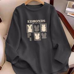 150kg Plus Size 2026 New Autumn Style Fat Sister's Belly-Covering Outerwear German Velvet Long-Sleeve Women's Commuting Loose Top