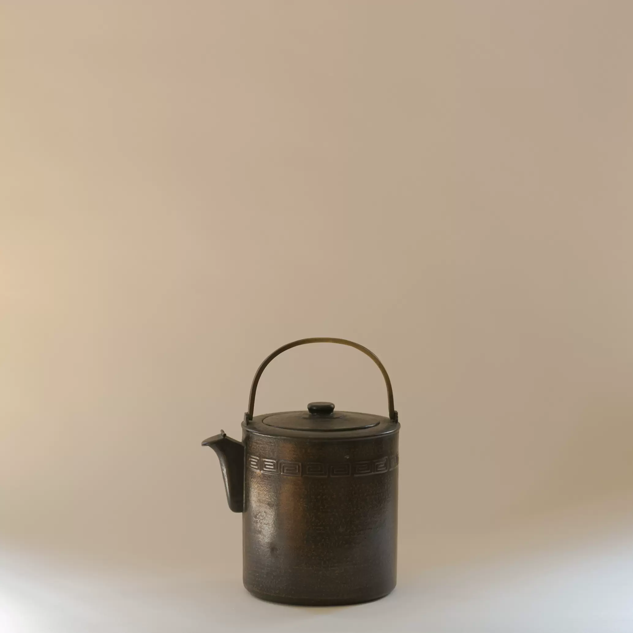 煎茶道具 銅製 銀摘 湯沸 水注 時代箱 UKRZ