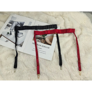 
S/M minimalist style, clearance, non-returnable, non-exchangeable, foreign trade black and red stockings, non-slip garters, sock clips for women