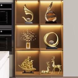 Wine Cabinet Decorations, Light Luxury High-End Living Room Tv Cabinet Glass Cabinet, 2026 New Model, Creative, High-End and Elegant