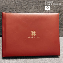 Photo Studio Album, Wedding Photo Album, Photo Album, Commemorative Album, 24-Color Art Paper Printing, Thickened Sandwich-Style Leather-Covered Album