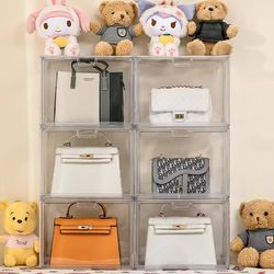 Transparent Acrylic Storage Box for Bags, High-End Perfume, Cosmetics, Luxury Items, and Cd Album Display Cabinet