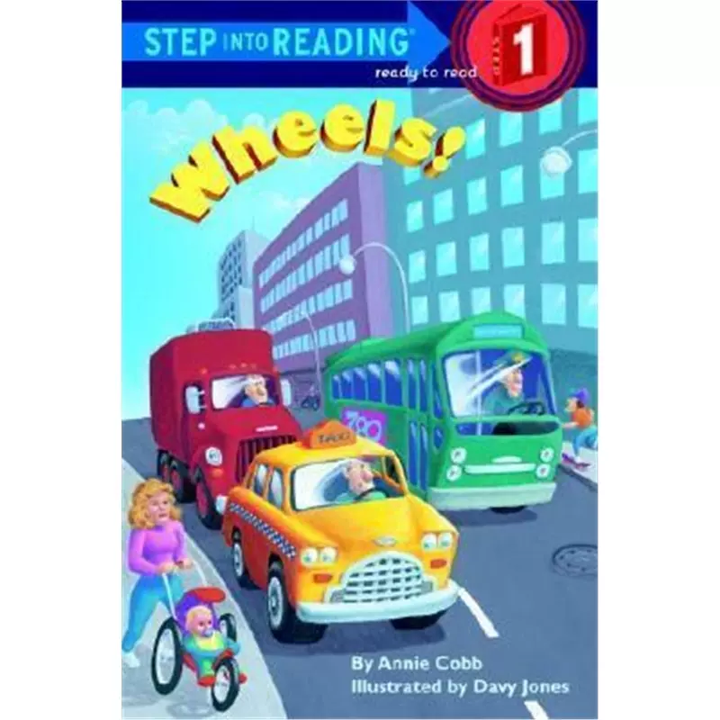 英文原版兰登书屋英语分级绘本Wheels! (Step-Into-Reading, Step 1 