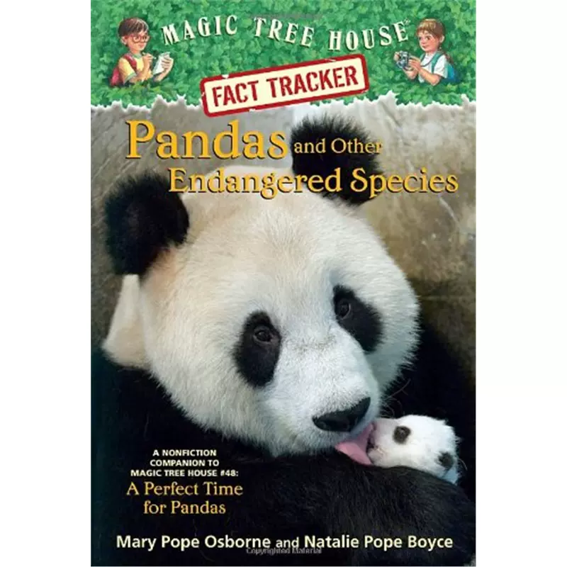 【外文書店】神奇樹屋小百科系列 英文原版兒童繪本 Magic Tree House Fact Tracker #26: Pandas and  Other Endanger-Taobao