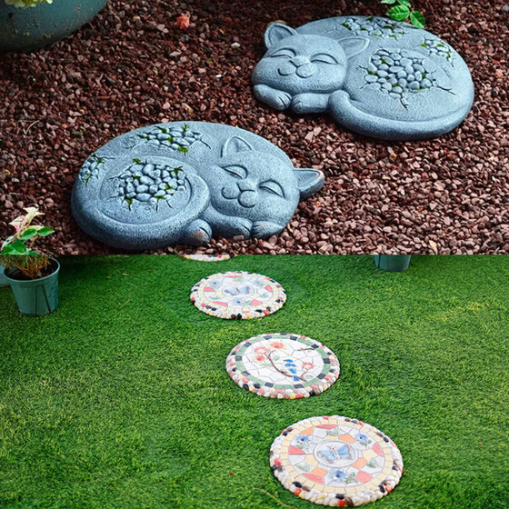 
Jia Li recommends creative garden stepping stone, courtyard stepping stone floor pad, imitation bluestone animal kitten ornaments