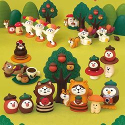 Zakka Japanese-Style Cat, Acorns, Autumn Harvest Series Desktop Decoration Ornaments, Photo Props