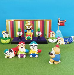 Japanese-Style Cat Dragon Boat Festival Gift Zakka Trendy Gift ins Resin Crafts DIY Small Ornaments