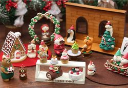 Japanese-Style Cat Christmas Cake Santa Claus Small Animal Home Decoration Gift Desktop Ornament