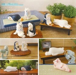 Zakka Miscellaneous Goods Japanese Summer Scene Photography Props Resin Three-Haired Cat Figurine